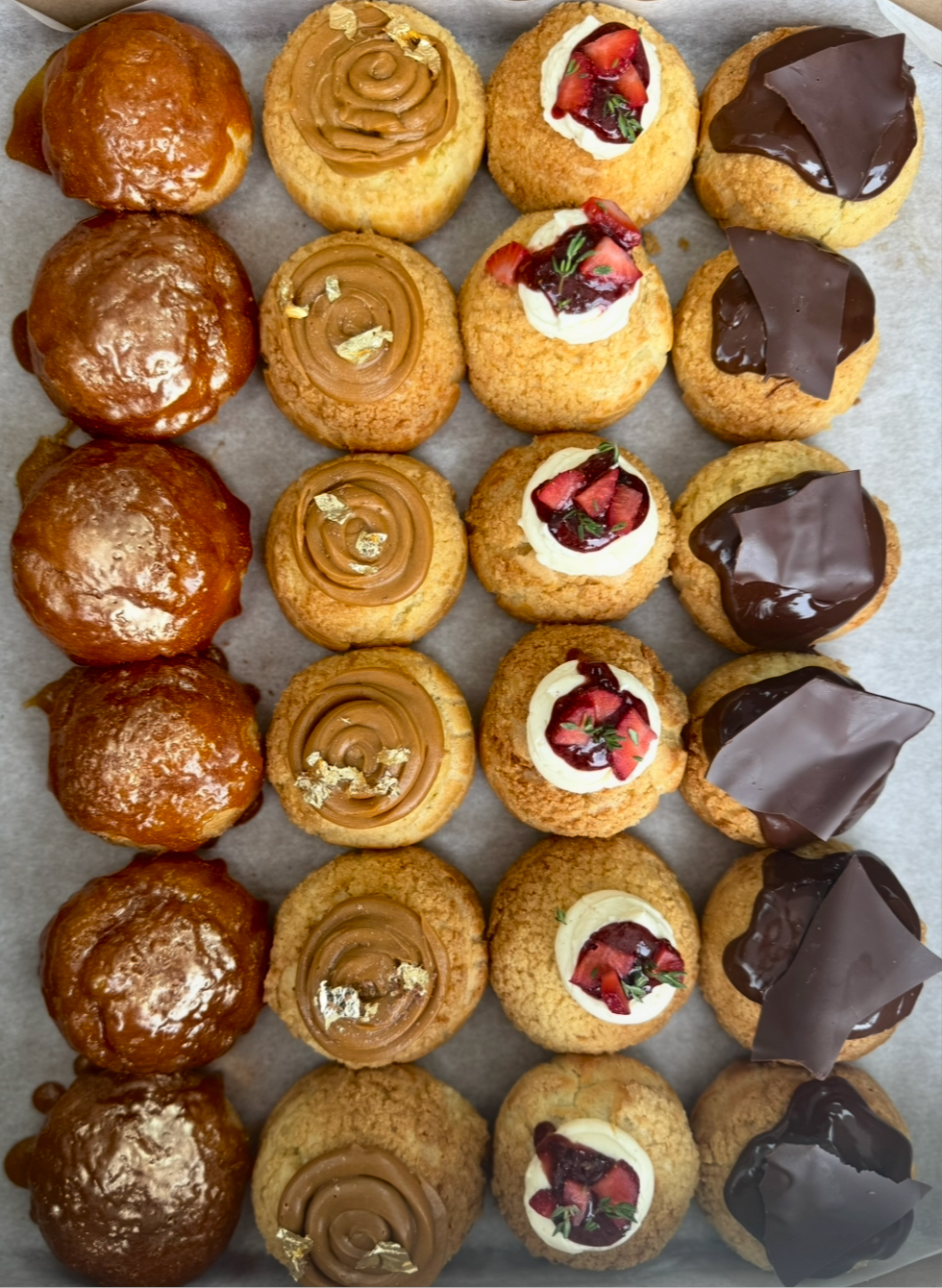 Custard Filled Puffs