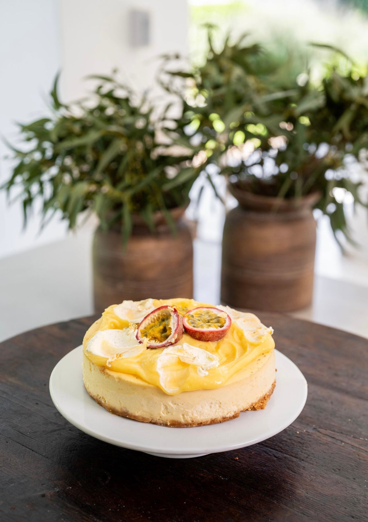 Passionfruit Curd Cheesecake