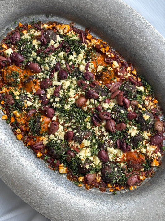 greek meatball & feta bake