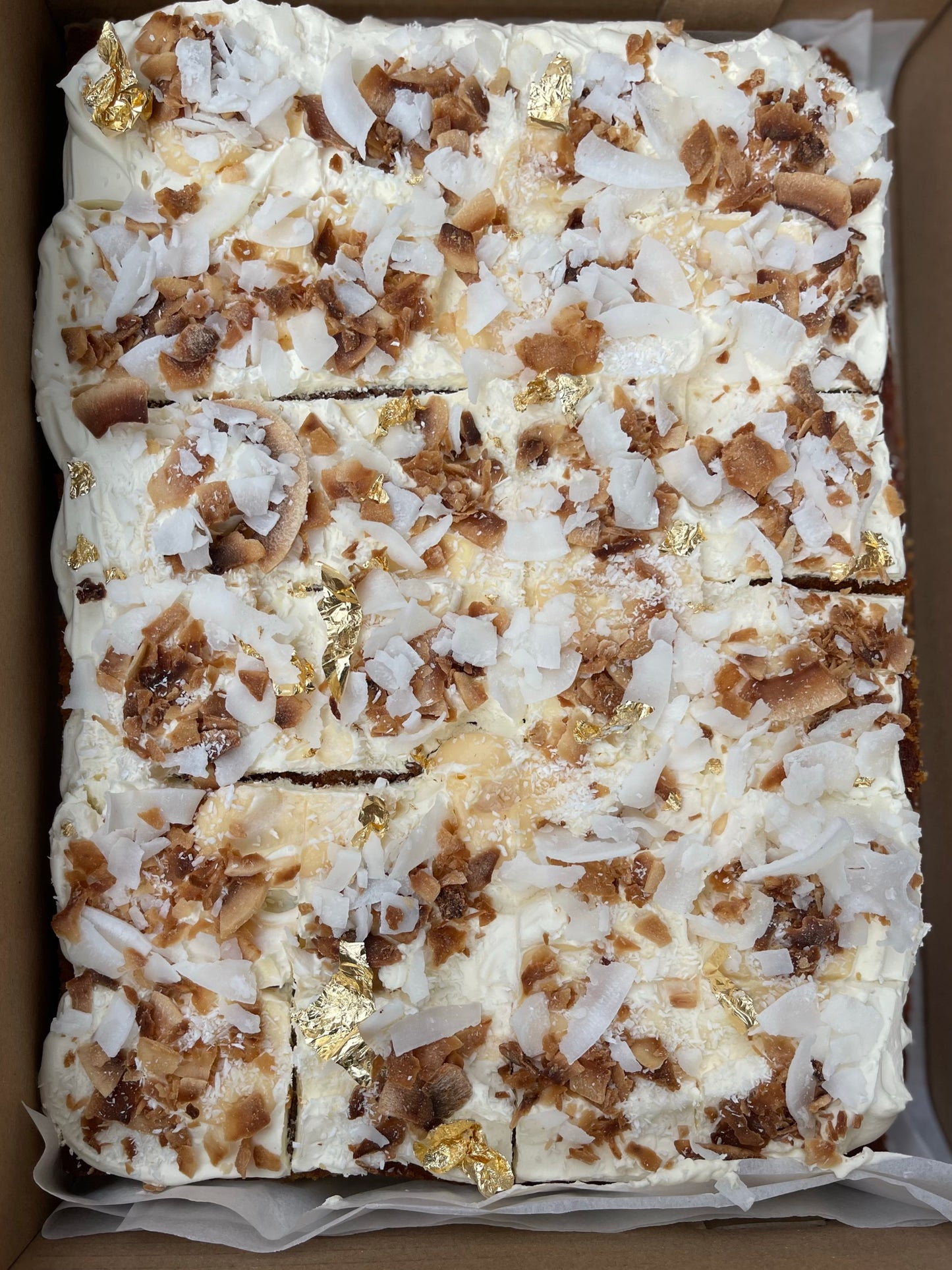 Coconut Custard Sheet Cake