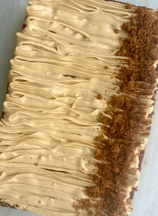 Lotus Biscoff Sheet Cake