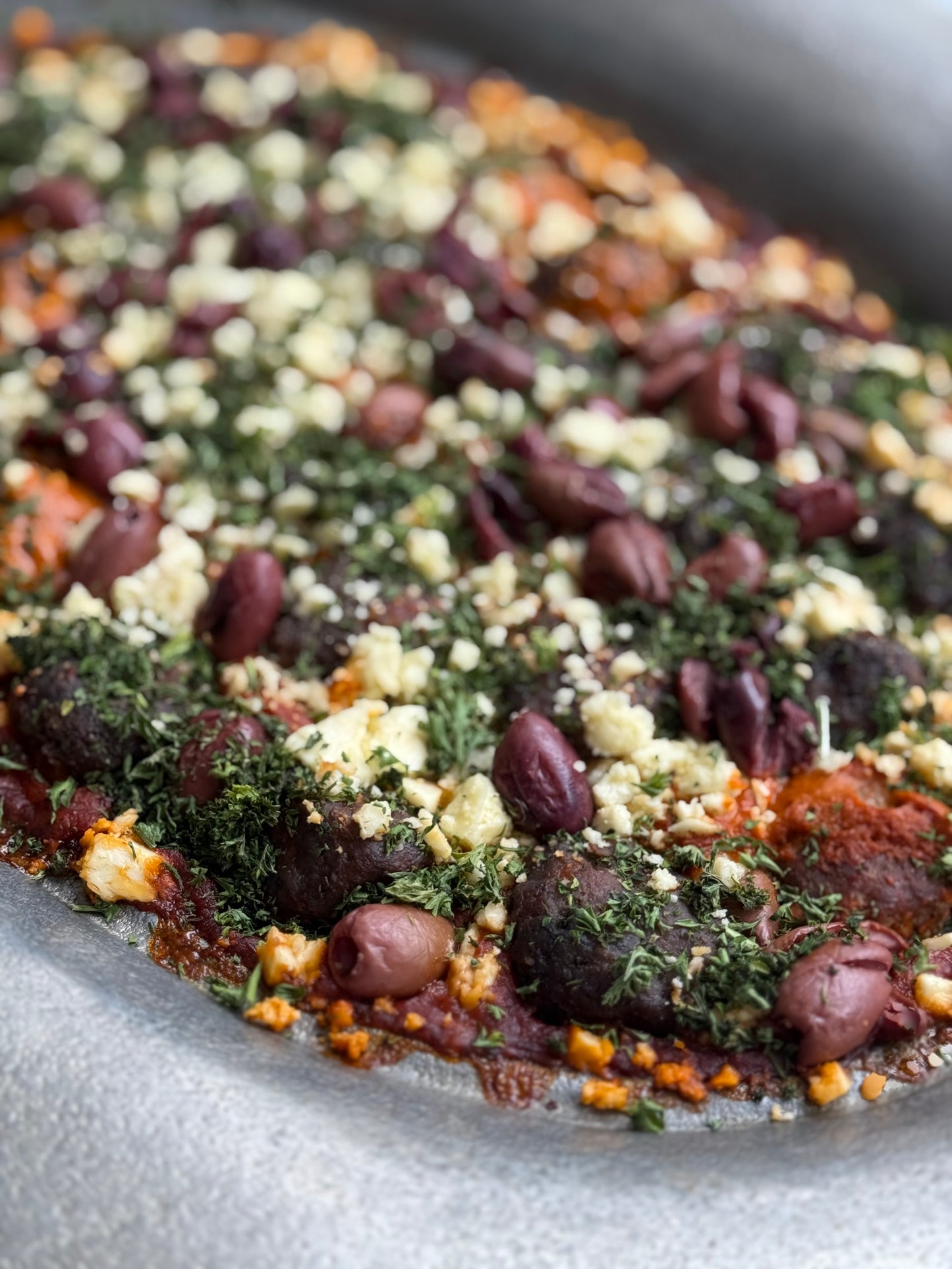 greek meatball & feta bake