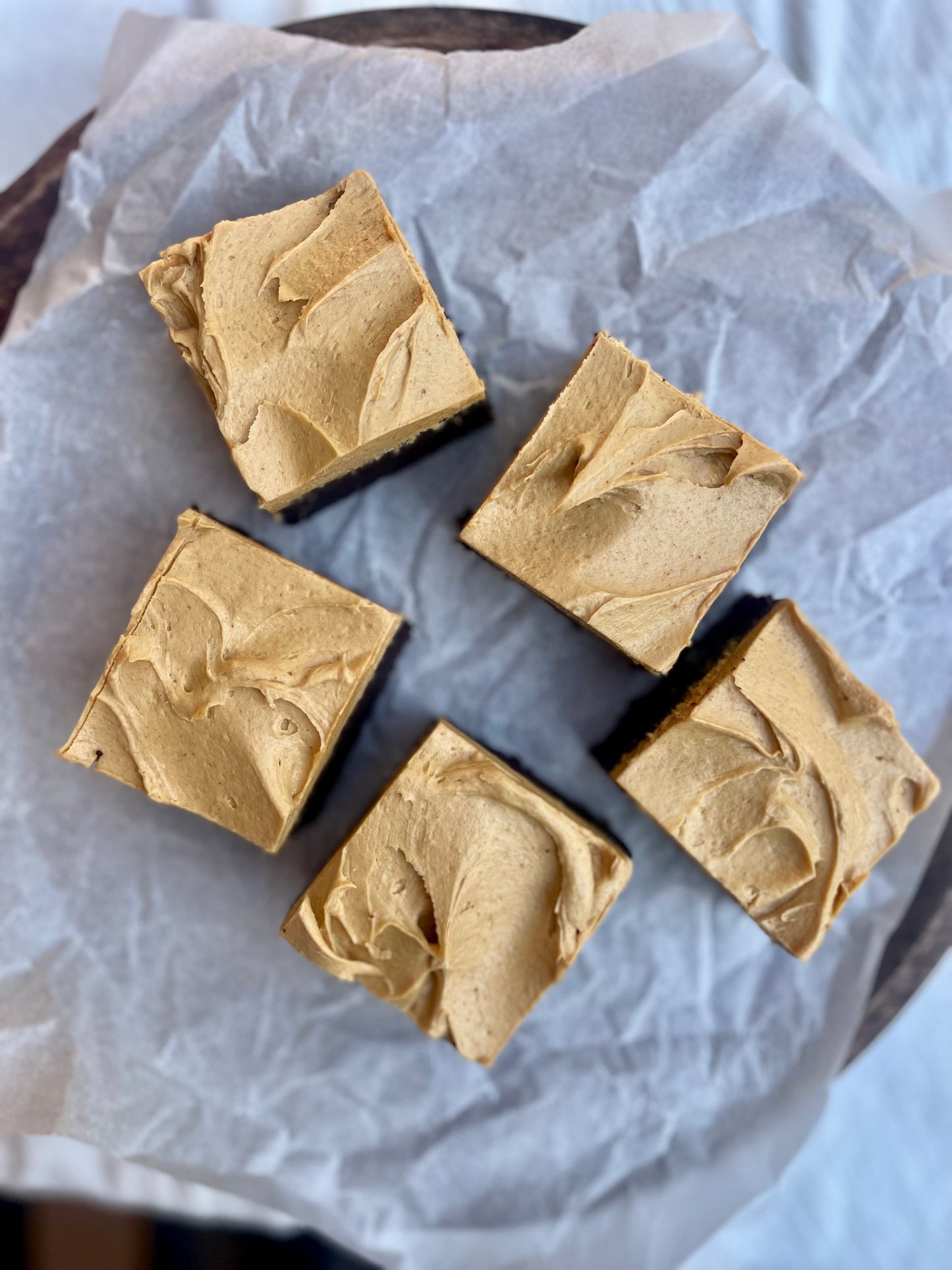 Whipped Peanut Butter Brownies