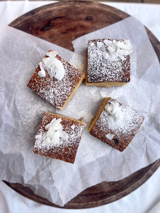 Lemon & Coconut Blondies