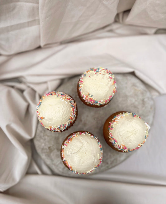 gourmet funfetti cupcakes