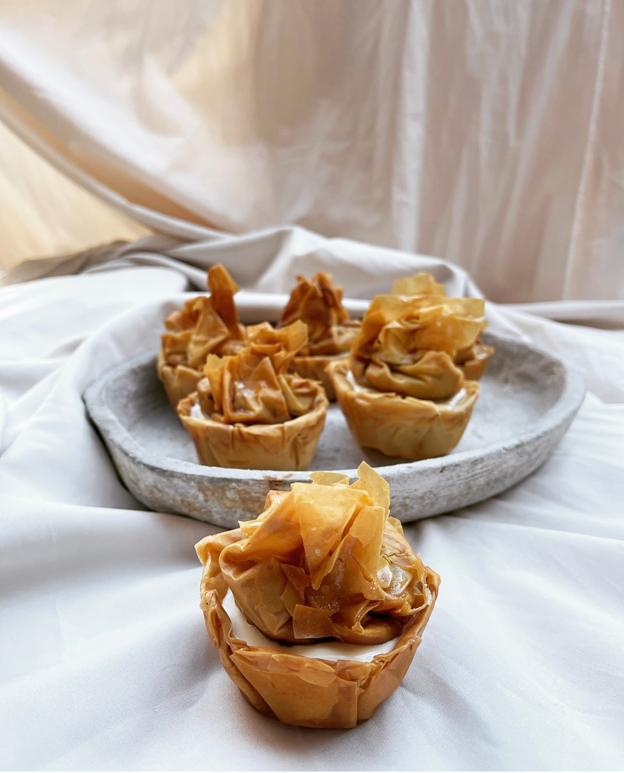 Canape Baklava Phyllo Crème Cups